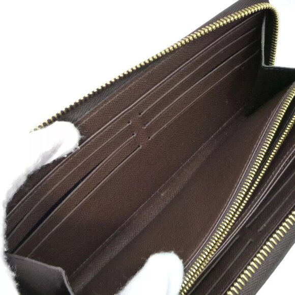 Auth LOUIS VUITTON Zippy Wallet Round Fastener N60015 Damier Ebene #36631948 - Picture 3 of 16